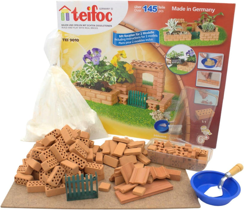 Teifoc 9010 Steinbaukästen-TEI 9010-Kleiner Garten, Multi Color