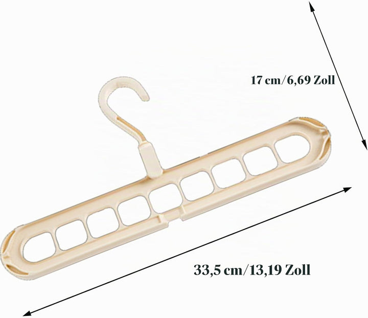 9 in 1 Kleiderbügel, Cascading Clothes Hanger, Multi Bügel Magic Hanger Organizer, für Kleiderschran