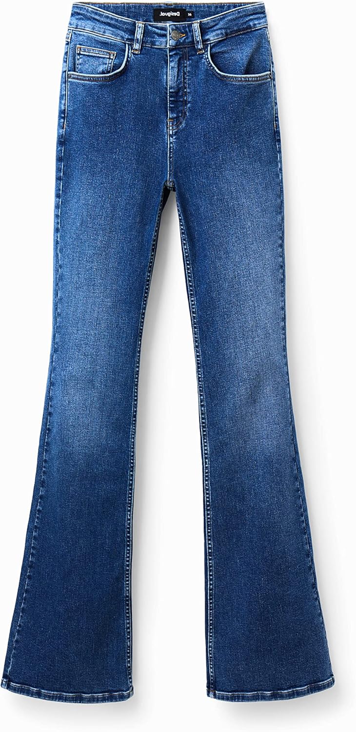 Desigual Damen Casual Pants 38 Blau, 38 Blau