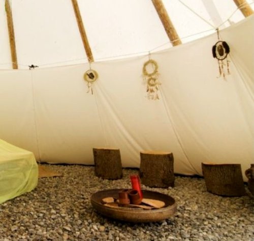 Zelte-Max Ø 5m Innenzelt Liner Lining Tipi Indianertipi Wigwam