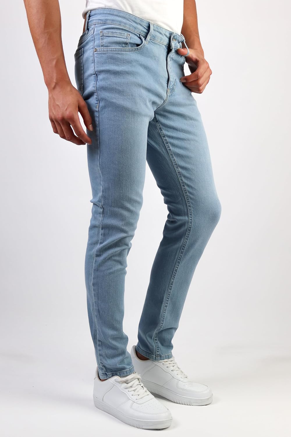 HALAT'S Herren Jeans Slim Fit - Baumwolle Jeanshose Stretch für Herren mit Schlanke Elastizität, 33W