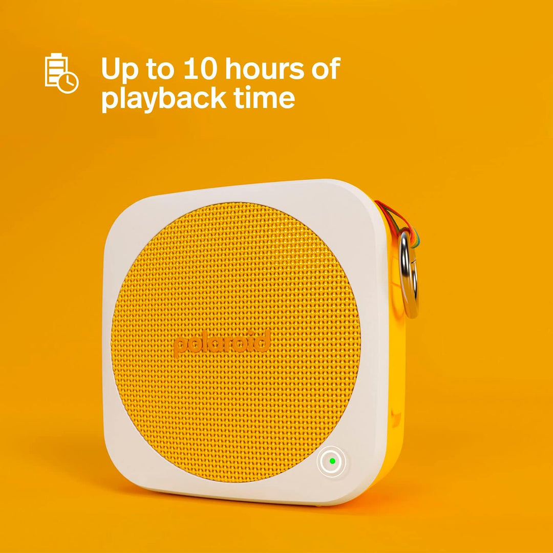 Polaroid P1 Music Player (Red) - Super Portable Wireless Bluetooth Speaker Rechargeable with IPX5 Wa