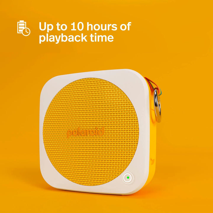Polaroid P1 Music Player (Red) - Super Portable Wireless Bluetooth Speaker Rechargeable with IPX5 Wa