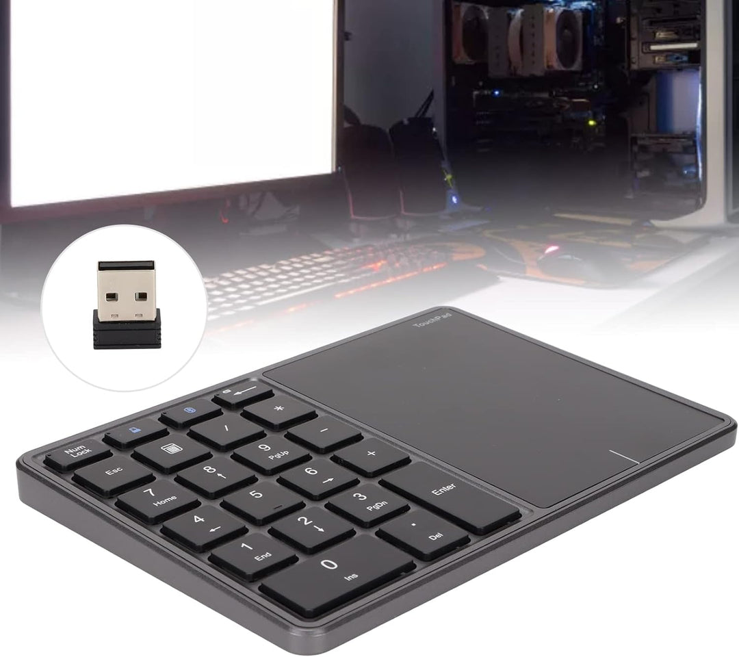 KIMISS Kabelloses Trackpad Havit Bluetooth-Nummernblock, USB-Nummernblock, 26 Tasten, Tragbar, Finan
