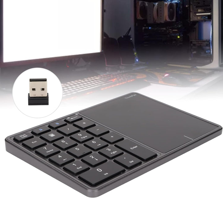 KIMISS Kabelloses Trackpad Havit Bluetooth-Nummernblock, USB-Nummernblock, 26 Tasten, Tragbar, Finan
