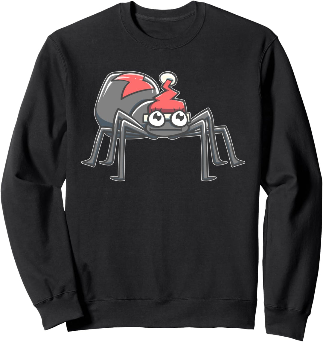 Weihnachten Black Widow Spider Image Sweatshirt