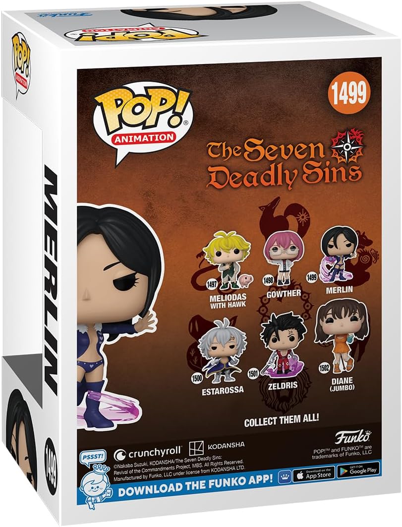 Funko POP! Animation: Sieben Todsünden - Merlin - Sammelfigur aus Vinyl - Offizielle Merchandise - S