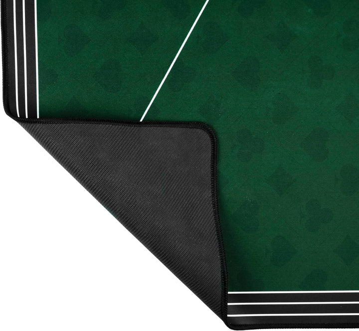 Engelhart - 320992 – Pokermatte grün – rutschfeste Spielfläche 120 cm x 60 cm – Dicke: 3 mm – Bedruc