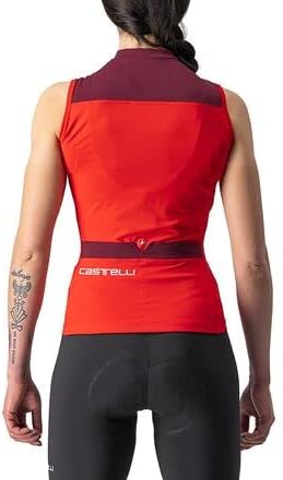 CASTELLI Damen Solaris Sleeveless Jersey T-Shirt XS Rot/Bordeaux, XS Rot/Bordeaux