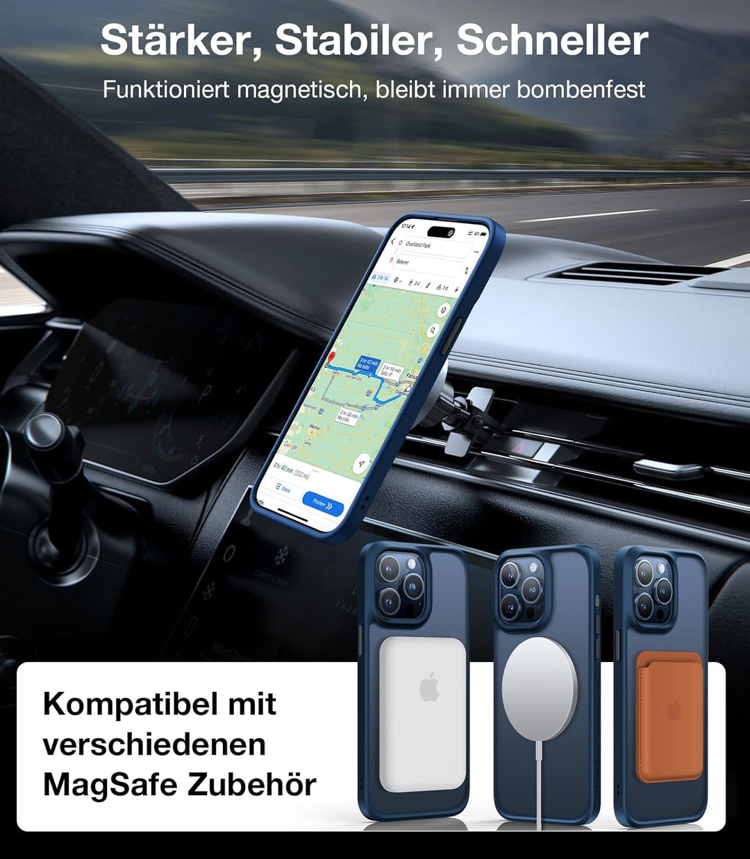 TORRAS Guardian-Mag für iPhone 15 Pro Max Hülle für Magsafe (Unzerstörbare Sturzfestigkeit & Stärkst