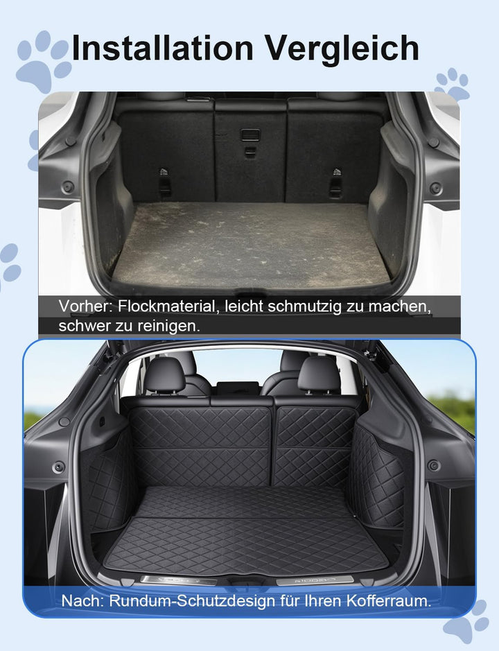 ThinsGo Kofferraummatte für Tesla Model Y Juniper 2025 2026 Neues Tesla Model Y Juniper Zubehör Koff