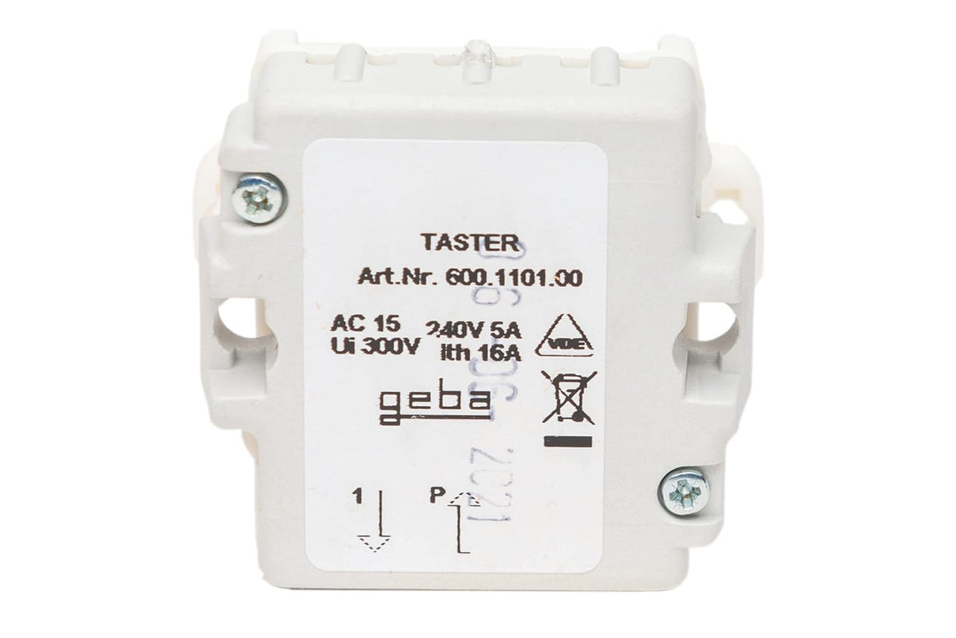 geba Schalteinsatz J-1T/1 einseitig tastend für Schlüsselschalter 1-polig Art. Nr. 600.1101.00 Einfa