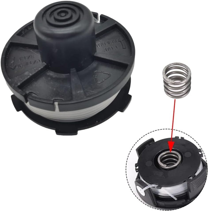 3 Stück Gewindeleitungsspulen und 1 Spulenabdeckung für Makita DUR141 DUR181RF DUR181Z DUR181 DUR180
