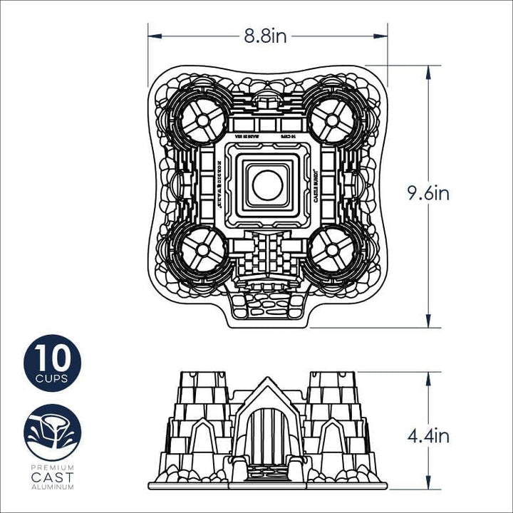 Nordic Ware 57724 Backform Burg Schloss, Schloss