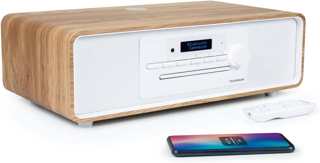 Micro-chaîne Bluetooth - THOMSON - CD/MP3/USB/Radio FM/DAB+ - 75W - Affichage LCD - Télécommande