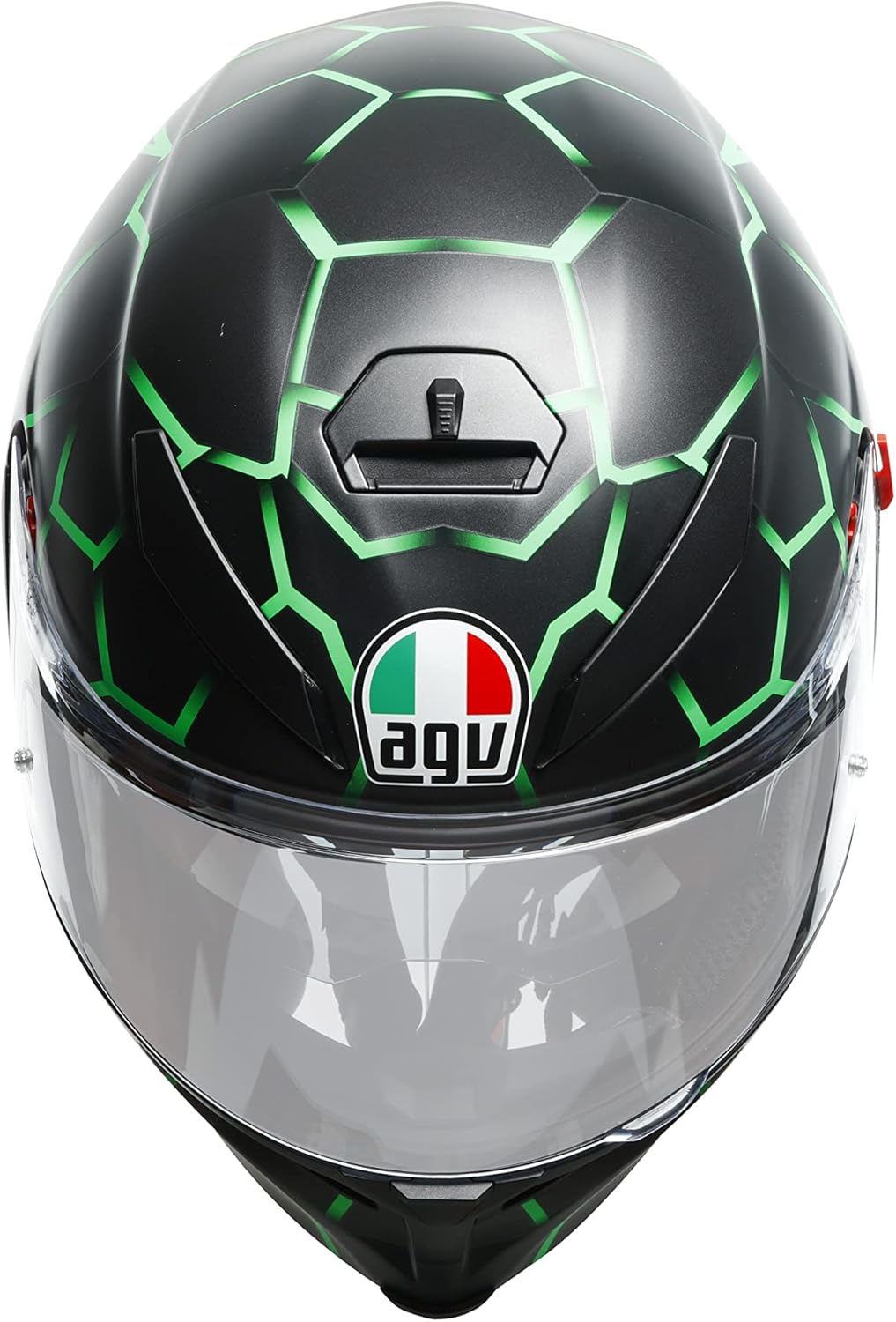 AGV Helm K5 S Vulcanum mit Sonnenblende, GREEN, L L Grün, L Grün