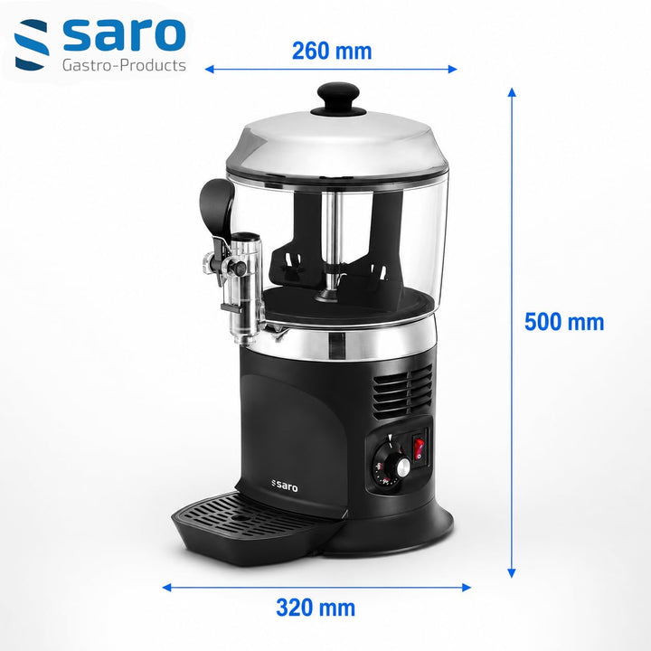 Saro 175-1145 Kakaodispenser Modell Nina, 5 L, 1100 W, schwarz