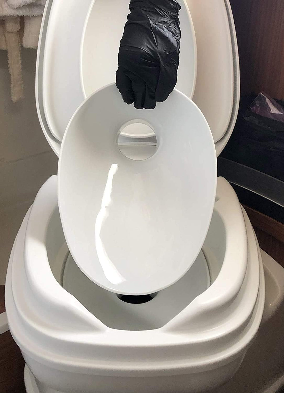 Porzellaneinsatz passend für Thetford Toiletten - Zubehör für Camping-Toiletten Wohnmobil Caravan Wo
