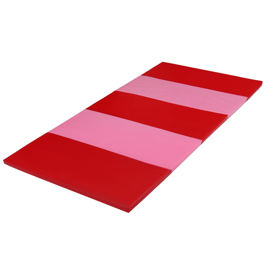 PLUFSIG Faltbare Gymnastikmatte, 78x185 cm Rot, Rot