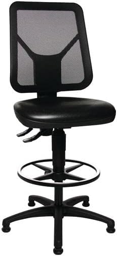 Topstar 73280 PU0T Arbeitsdrehstuhl"TEC 80 PK Counter", schwarz