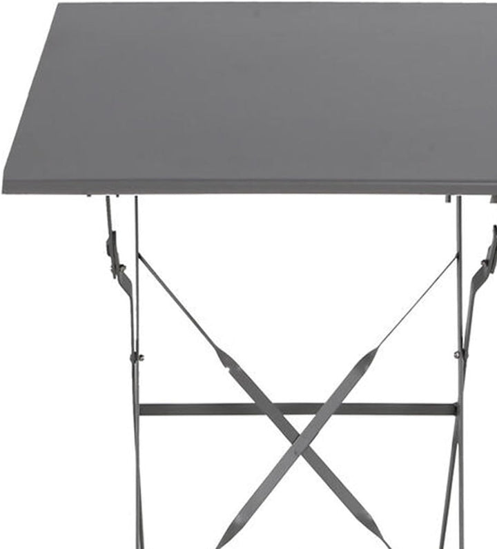 Mojawo Outdoortisch Bistrotisch Klapptisch Campingtisch Balkontisch Gartentisch Metall 60x60xH71cm A