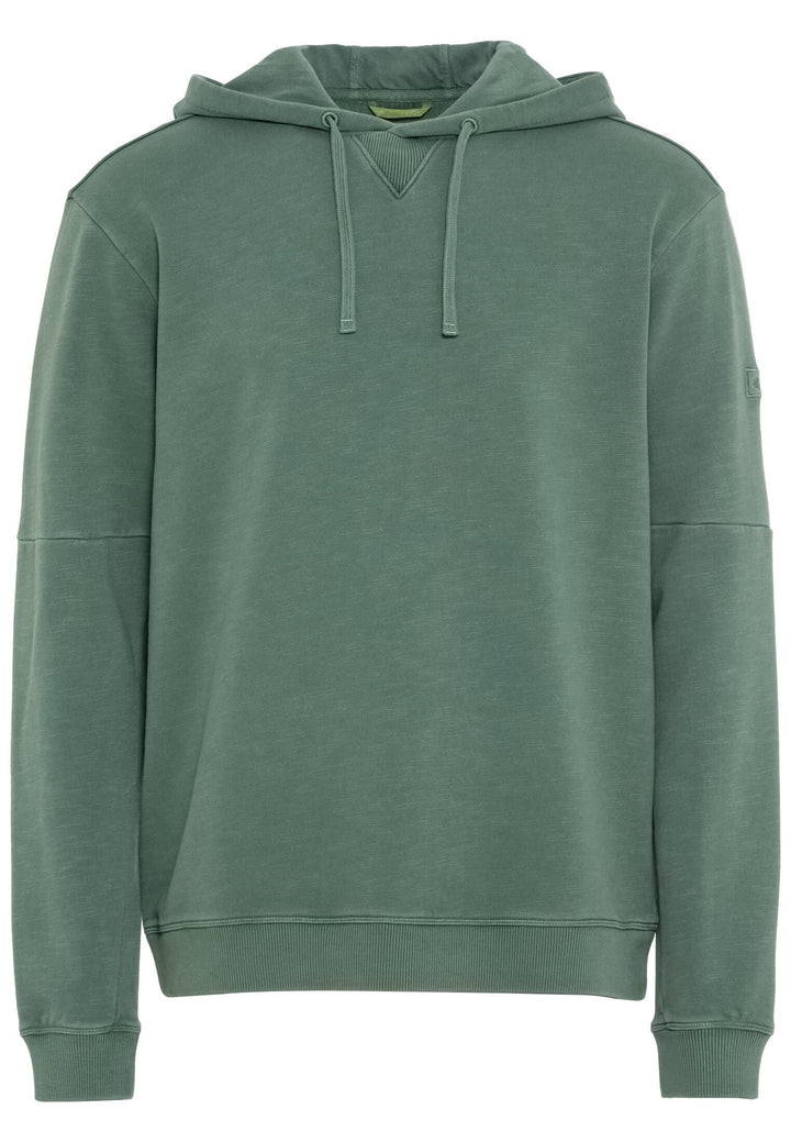 camel active Herren Hoodie aus Reiner Baumwolle M Grün, M Grün