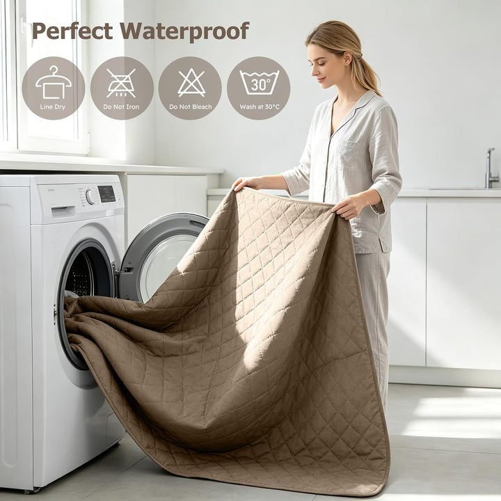 PETCUTE Sofabezug Sofaüberwurf Anti-Rutsch Sofa schonbezug wasserdichtes Sofabezüge Quilted Sofabezü