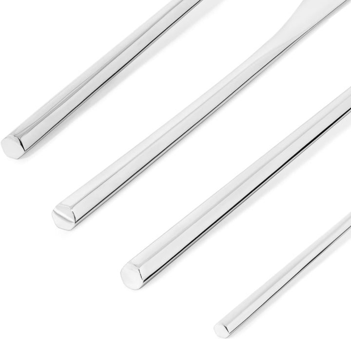 Alessi TI04S24 MU Besteckgarnitur 24 TLG. bestehend aus 6 Tafellöffel-Messer-Gabel und 6 Kaffeelöffe