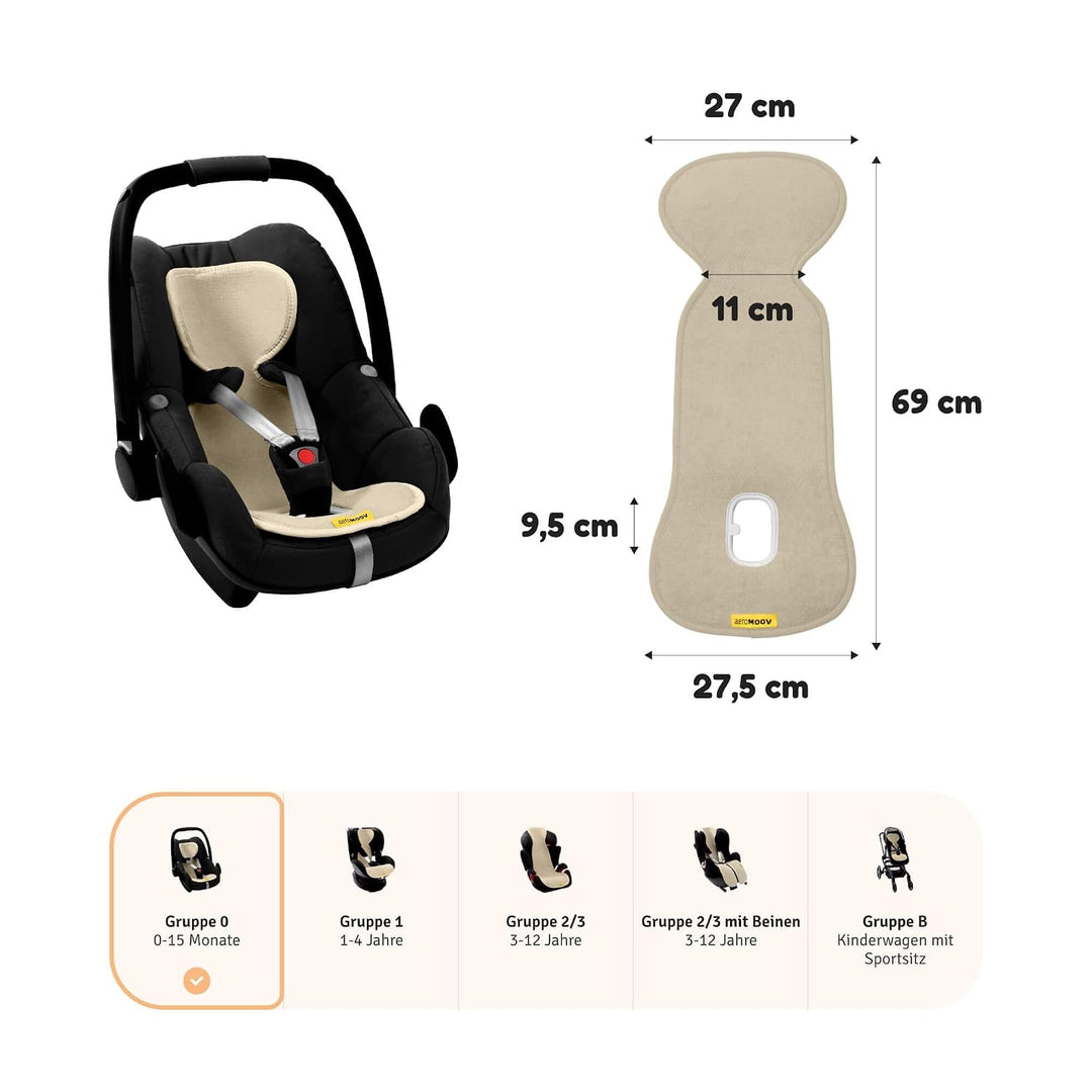 Aeromoov - Baby Sitzauflage Air Layer - Einlage Für Autositz oder Kinderwagen - Gruppe 0 - Antischwi