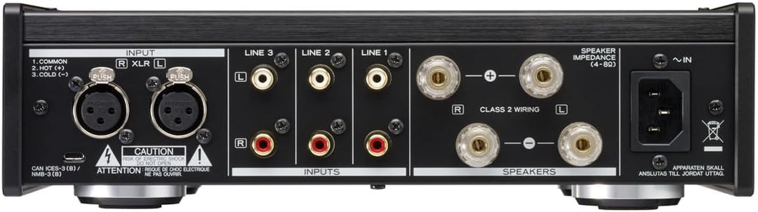 Teac AX-505-S Stereo Vollverstärker (115 Watt je Kanal, Stromsparfunktion, Kopfhörerverstärkerschalt