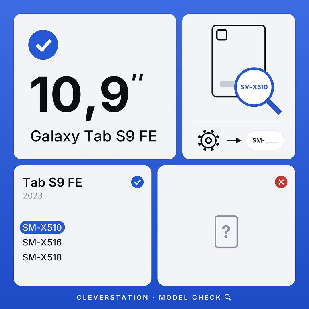 Tablet Wandhalterung für Samsung Galaxy Tab S9 FE (10,9 Zoll) - Passgenauer &amp; Flacher Rahmen für Sma