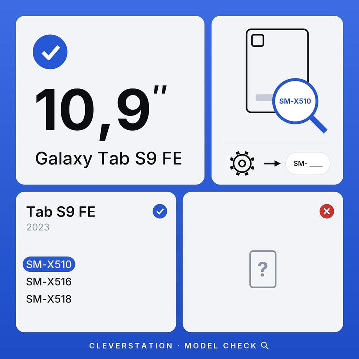 Tablet Wandhalterung für Samsung Galaxy Tab S9 FE (10,9 Zoll) - Passgenauer &amp; Flacher Rahmen für Sma