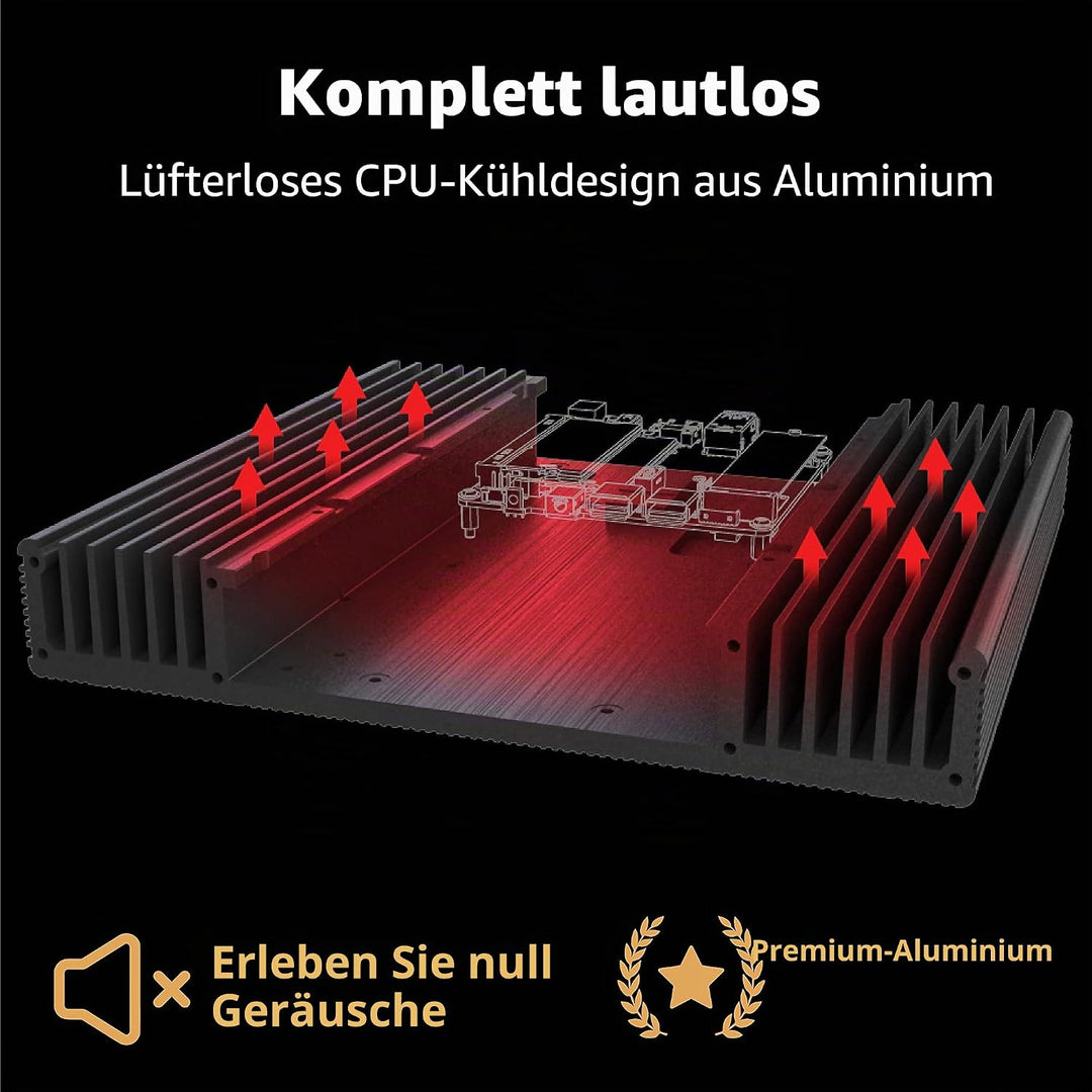 Akasa Plato WS, for Intel® NUC 13/12/11 Pro (Arena Canyon/Wall Street Canyon/Tiger Canyon), Aluminum