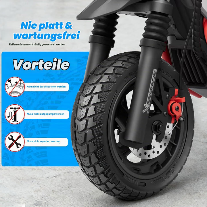 Amitor 70/60-7.5 Reifen Vollgummi Offroad für Segway ZT3 Pro/Segway-Ninebot MAX G3 Reifen E Scooter