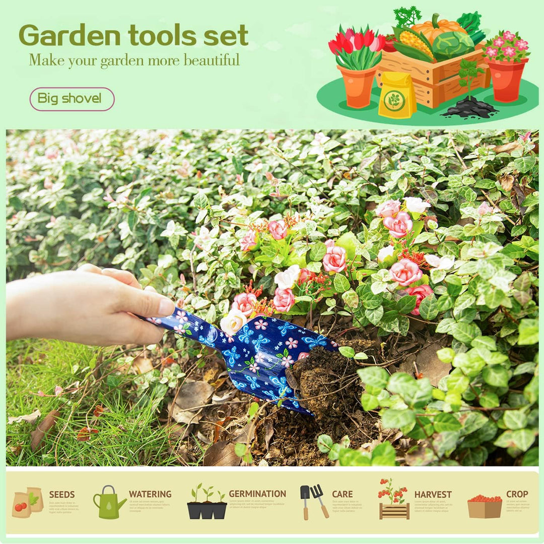 DEWINNER Gartenwerkzeug-Set, 3-teilig, Lady Hand Pflanzen Gartenarbeit Geschenk, Ergonomischer Griff