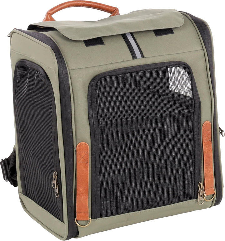 Hunderucksack - Rucksack Yoda Grün – 34x26x40cm – Polyester – Öffnungen vorn/Oben/seitlich – Rahmen
