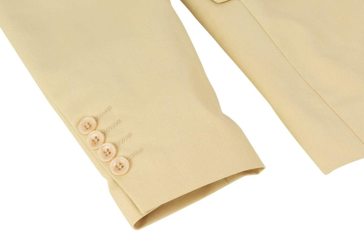Allthemen Sakko Herren Slim Fit Anzugjacke EIN Knopf Sakko für Business M Beige, M Beige