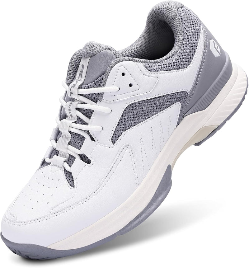 FitVille Extra Weit Tennisschuhe Herren Breit Hallenturnschuh Atmungsaktiv Training Schuhe für Tenni
