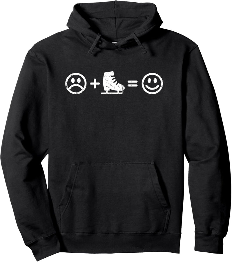 Schlittschuh-Laufen macht glücklich Geschenk Eisläufer-in Pullover Hoodie