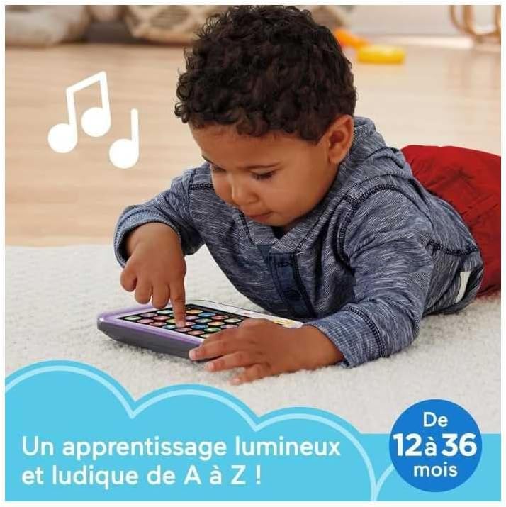 Fisher-Price Lernspass, Lernspielzeug für Kleinkinder, Smart Stages Tablet Computer-Attrappe mit Mus