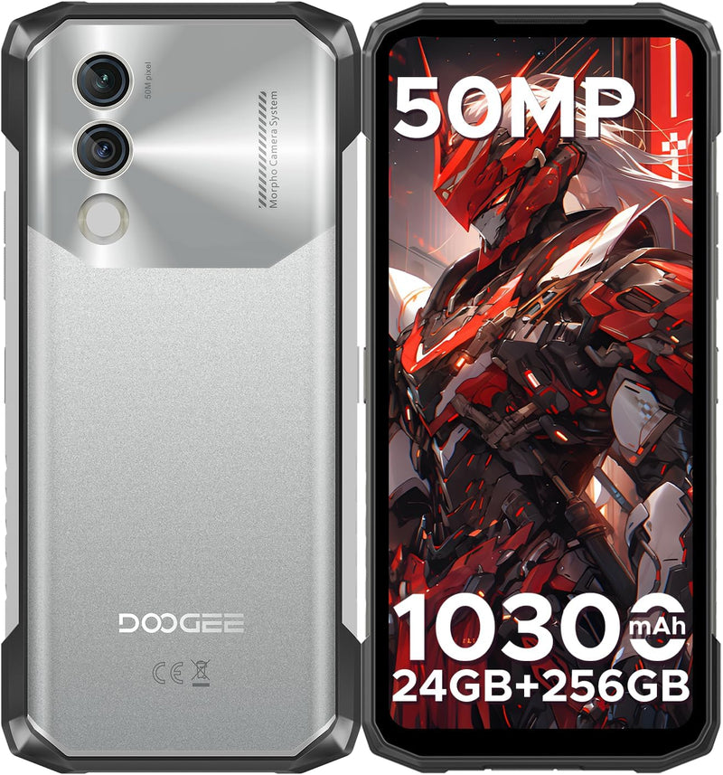 DOOGEE Blade10 Power Outdoor Handy Ohne Vertrag Android 14-10300mAh, 24GB+256GB/TF 2TB Outdoor Smart