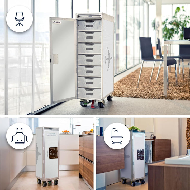 Airline Trolley Aviation, Büroschrank, Getränkewagen Flugzeug, Aktenschrank Metall, Küchenwagen mit