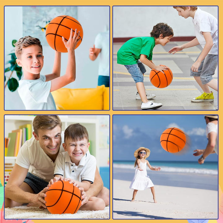 Lautloser Basketball, Silent Basketball Grösse 3 (18cm), Ball aus Schaumstoff mit hoher Dichte, Scha