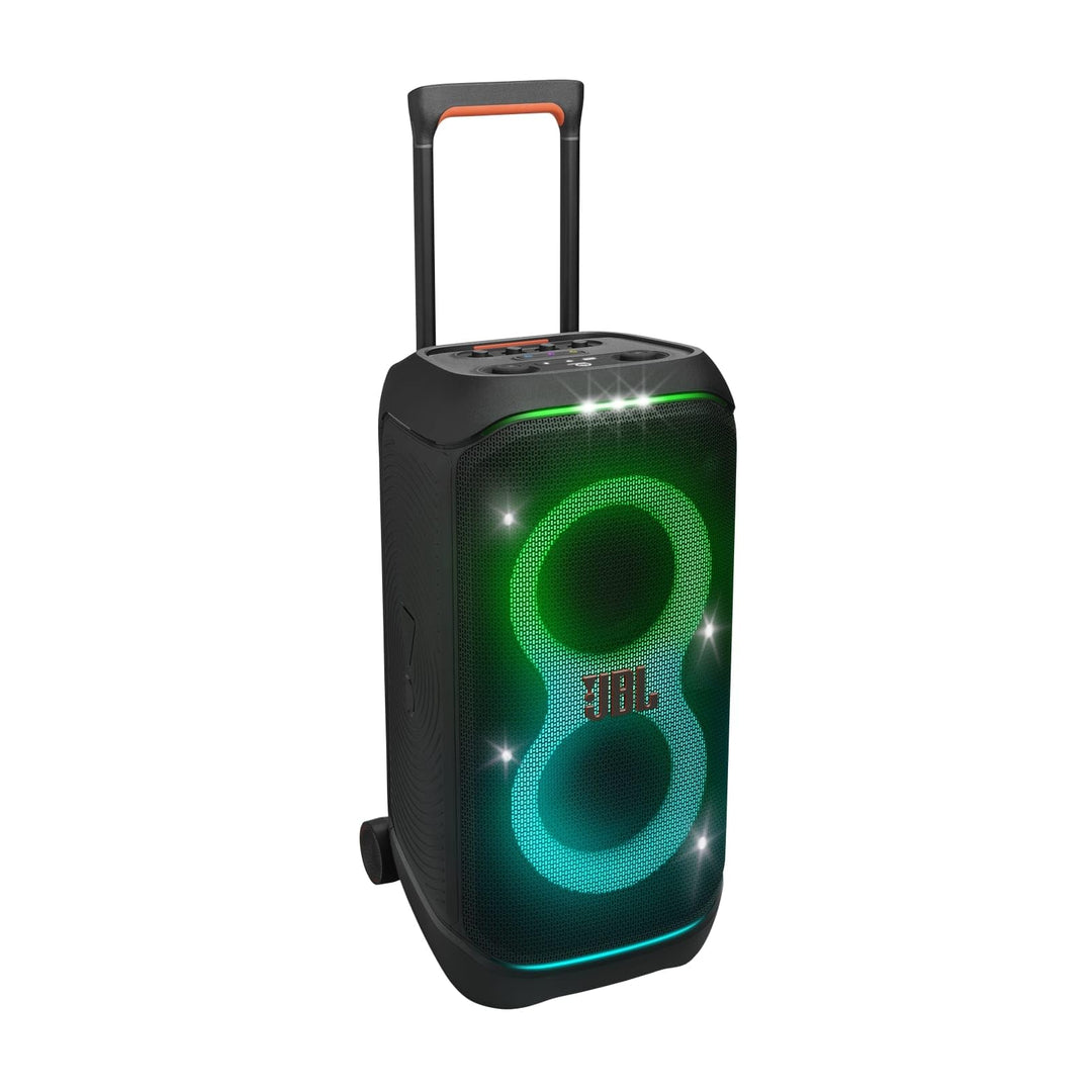 JBL Partybox Stage 320 in Schwarz – Tragbare Bluetooth-Lautsprecher-Box Pro Sound, Lichtshow, KI-Sou