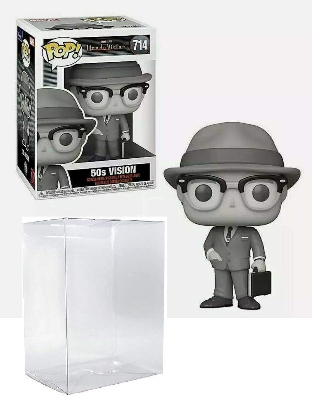 Vision 50's Pop #714 Pop TV: Wanda Vision Vinyl-Figur (gebündelt mit EcoTek Protector zum Schutz der