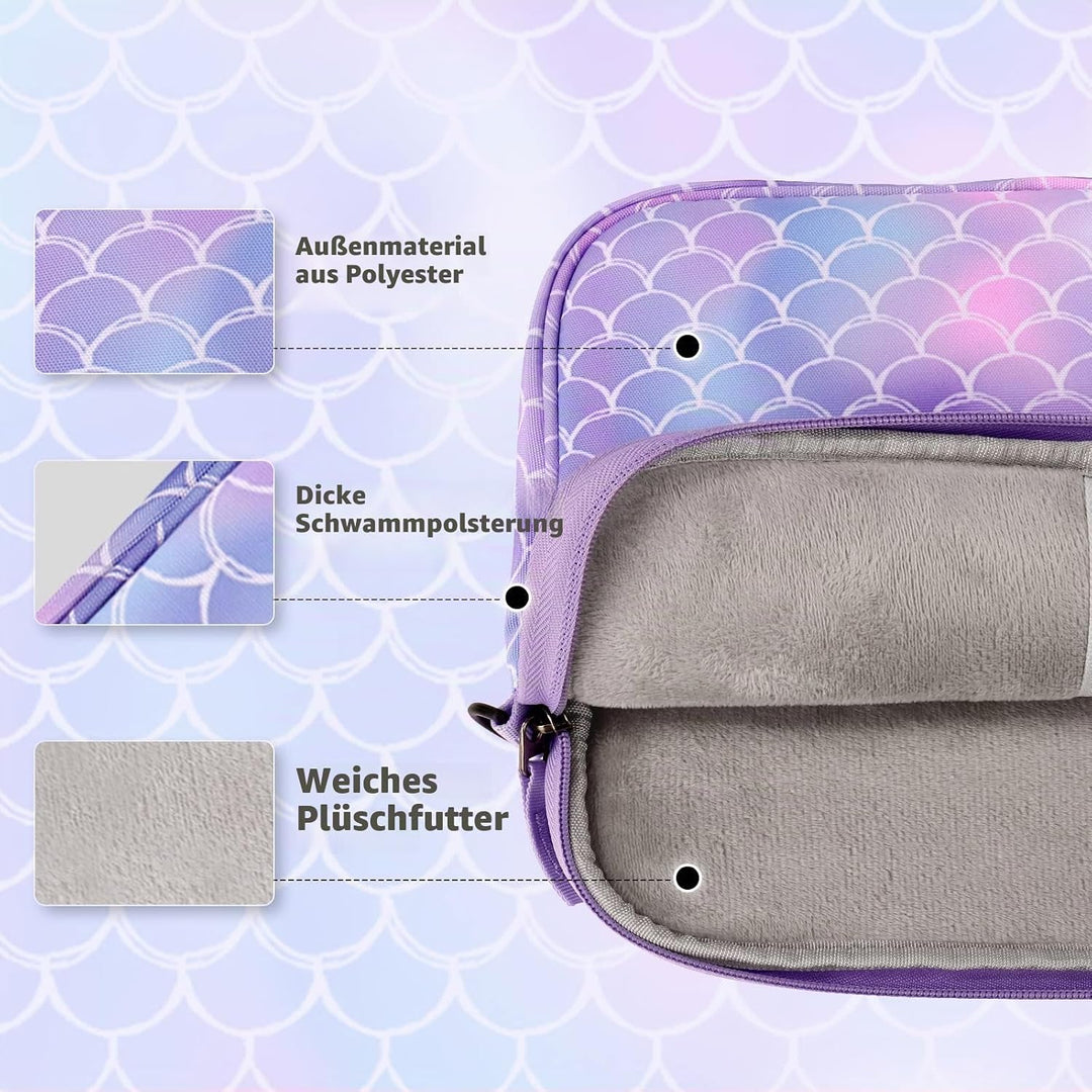 Choco Mocha 12.5 Zoll Kinder Tablet Tasche, Tablet Tasche Hülle für Fire HD 10 8, Fire 10 8 iPad, Ki