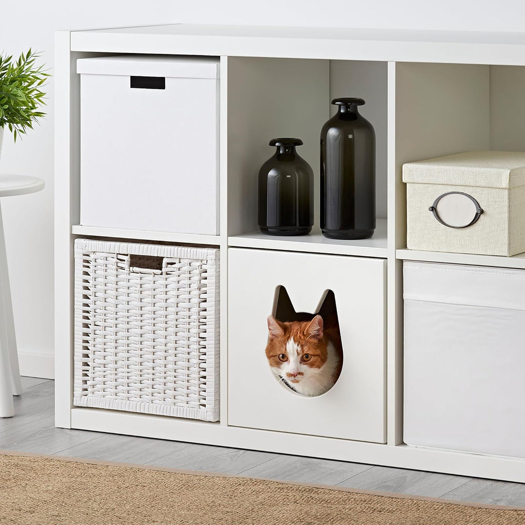 IKEA KALLAX Katzenhaus 33x33cm weiss