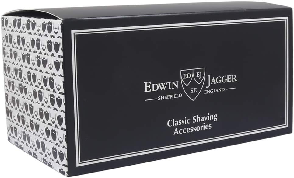 Edwin Jagger Blue Diffusion 36 Serie Rasierset mit Doppelkanten-Rasierhobel und reinem Dachspinsel