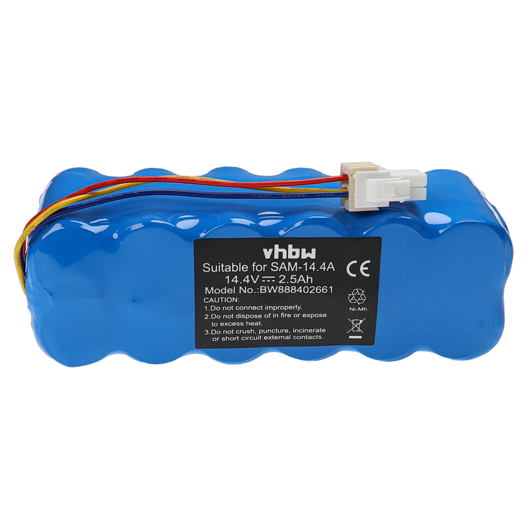 vhbw Akku Ersatz für Samsung DJ96-00116B | DJ96-00136B, DJ96-0083C, VCA-RBT20 für Saugroboter (2500