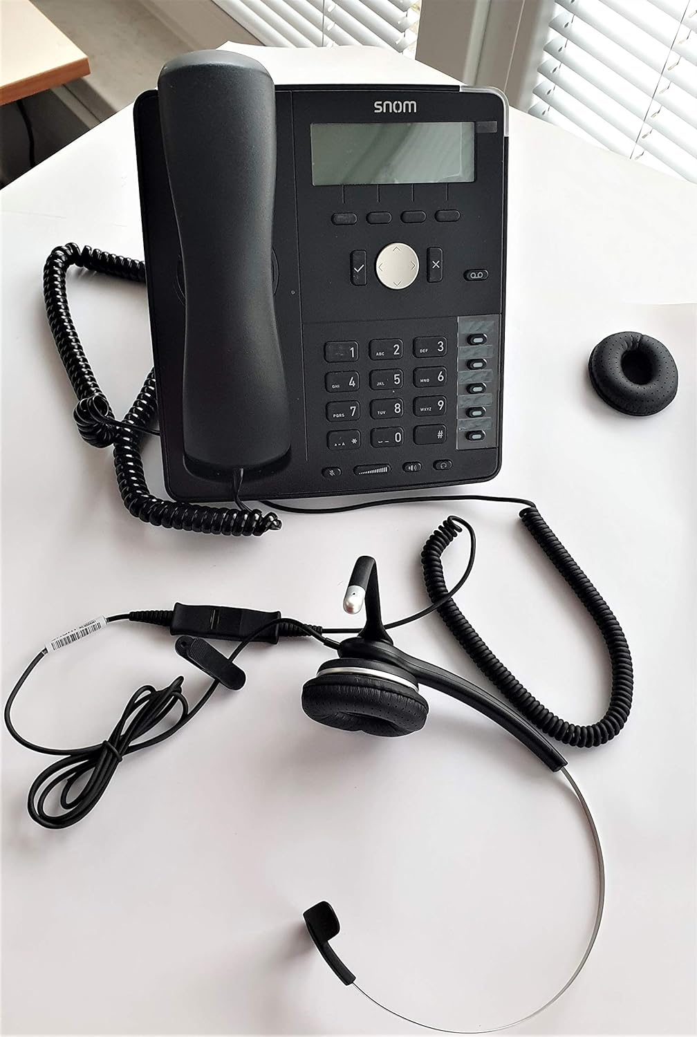SNOM A100D Binaural Headset for all Snom desktop Telephones 3x0/D3x5/7x0/D7x5; 4342 Breitband Headse